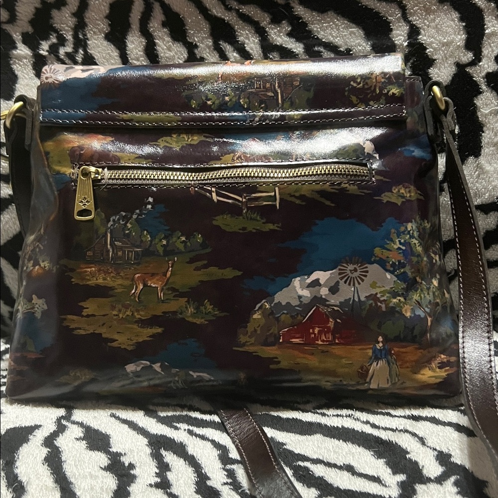 Patricia Nash Vintage Style Brown Leather Crossbody Bag - Picture 3 of 8